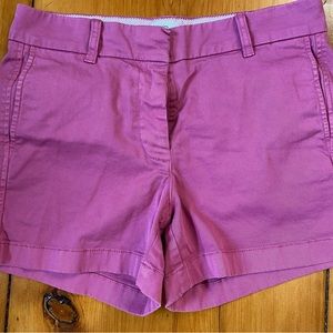 J. Crew chino shorts size 4 pink/mulberry